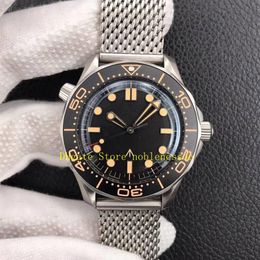 2 Style Cal 8806 Automatic Movement Watch Men's Black Dial 007 No Time To die 42mm Titanium NAIAD LOCK Clasp Spectre Steel Br247q