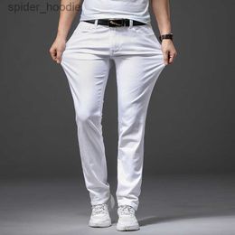 Men's Jeans Men White Jeans Fashion Casual Classic Style Slim Fit Soft Trousers Male Brand Advanced Stretch Pants L230928