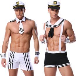 Catsuit Costumes Multiple Sexy Man Sailor Suit Doctor Cop Prisoner Footman Costume Erotic Playsuit Cosplay Fancy Party Dress Valentine's Day