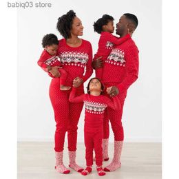 Family Matching Outfits New 2023 Christmas Gift for Family Matching Outfit Mom Daughter Dad Son Baby Print Pyjamas Set 2 Pieces Suit Sleepwear Xmas Look T230921