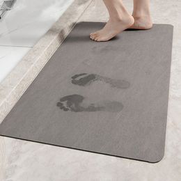 Bath Mats Non-slip Washroom Mat Super Absorbent Bath Mat Quickly Drying Carpet Bathtub Side Floor Rug Bathroom Accessories Tapete Banheiro 230921