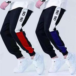 Fashion- Mens Pants High Street Joggers for Men Sweatpants Autumn Mens Track Pants joggers Letters Embroidery Fashion Drawstring S279y