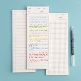 Sheets Long Notepad Multi-functional Note Pads Writing School Office Simple Non Sticky Memo Pad Stationery 9x25cm