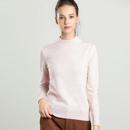 Women's Sweaters Cashmere Cotton Blend Half Turtleneck Sweater 2023 Autumn Winter Soft Comfortable Warm Pullover Women Jumper Pull Femme