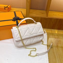 High Quality LOULOU Bag Fashion designer Luxury bags Leather Messenger Bag Chain shoulder crossbody Classic flap Women purse MM Size CC