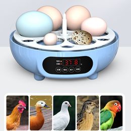 Incubators 220110V 618 Mini Eggs Incubator Fully Automatic Turning Hatching Brooder Farm Bird Quail Chicken Poultry Hatcher Turner 230920