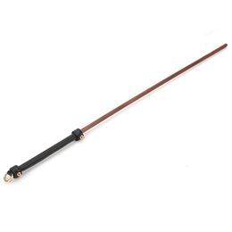 Whips Crops Genuine LeatherWalnut Wood Horse Whip Paddle Rivet Reinforcement Handle Riding Crop Party Flogger Horse Riding 230921