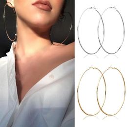 Fashion Big Hoop Earrings Geometric Statement Earring For Women Hypoallergenic Gold Large Round Ear Rings Jewellery 2020 228j