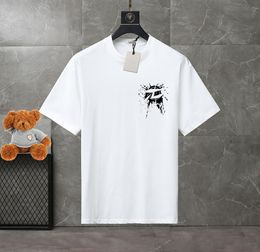 mkerlai Mens Designer Band T-shirt Moda Nero Bianco Manica corta Lusso Lettera Modello T-shirt taglia XS-4XL#wzc