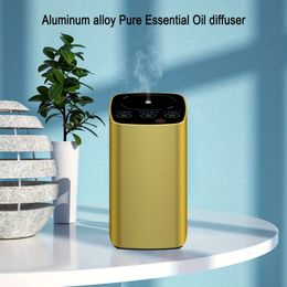 10ml Aluminium Alloy Portable Diffuser with Memory Mode and Timing Function for Car, Office, and Bedroom