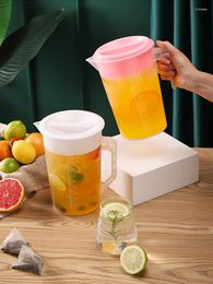 Water Bottles Aixiangru Jug Plastic Juice Pitcher Large Capacity Kettle With High Temperature Resistance Pot Lid For Kitchen