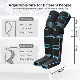 Other Massage Items Nuaer 360° Foot air pressure leg massager knee massager promotes blood circulation Relief Muscle Pain Relax body massager 230921