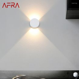 Wall Lamp AFRA Contemporary White LED Sconce Light Two-way Sources For Dining Living Room