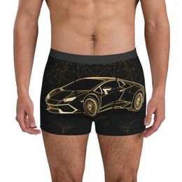 Underpants Noble Sports Car Underwear Astro Geometry Minimalist Art Breathable Print Boxer Brief Pouch Large Size Boxershorts