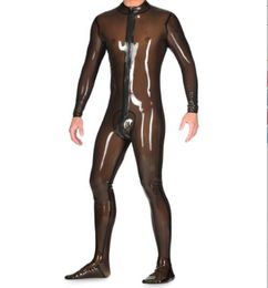 Catsuit Costumes Latex Rubber Suit Catsuit Full-body Bodysuit Coffee Party tights Feet Cosplay