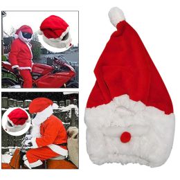 Christmas Hat Motorcycle Helmet Cover Full Face Christmas Hat for Women Men CPA7038 0921