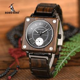 BOBO BIRD Design Wooden Top Brand Men Watches Relogio Masculino Quartz Women Watch Timepieces In Wooden Gift Box R142917