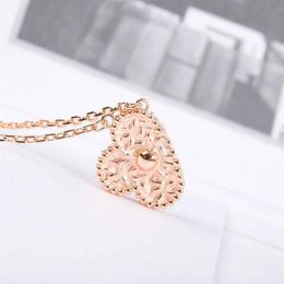 S925 silver special design pendant in 1 5CM flower pendant necklace in 18k rose gold plated for women wedding gift Jewellery Sh248Y