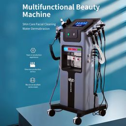 Hot!!! 10 In 1 Hydra Moisturing Beauty Facial Salon Machine Microdermabrasion Machine Deep Cleaning On Wholesale Price Plastic Shell