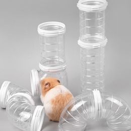 Other Pet Supplies Hamster Transparent Runway Toy Set Pigs Hedgehog Tunnel Playing Tools Solid Color for Small Animal Accessories 230920