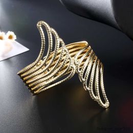 Bangle Fashion Gold Color Open Bracelets Bangles Bracelets For Womens Jewelry Hand Cuffs R230921