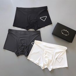 2021 designer underpants womens boxer briefs mens underpant 100%cotton breathable 3 pieces box sexy comfortable cute couple with b288D