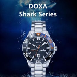 2022 DOXA Watch Big Shark Top Brand Luxury Stainless Steel Men's Watch Luminous Sports Diving 46mm Water Ghost New Produc209L