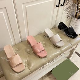 Women Jelly Slippers 1:1 Candy Colors Boots Printing Alphabet Rubber Solid Sandals AAAAA Thick Bottom Shoes Platform Beach Holiday Outdoor Dupe Slipper Box