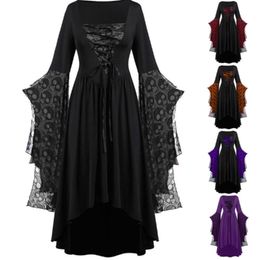 Theme Costume Halloween Cosplay Costume Gothic Vintage Dress Ghost Pumpkin Dresses Medieval Ghost Bride Clothing Halloween for Women 230920