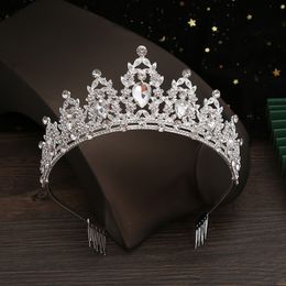 Bride Crown Jewellery Birthday Party Hair Band Wedding Wedding Dress Crown Alloy Water Diamond Anti slip Comb Band