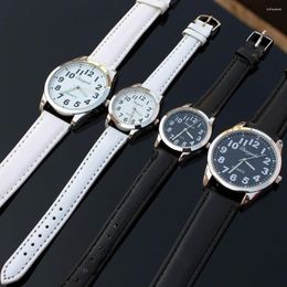 Wristwatches 10pcs Men Women Ladies Watch Kids Watches Leather Quartz Student Lovers Analog Wristwatch