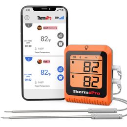 Household Thermometers ThermoPro TP920 Wireless Meat Thermometer 150M Bluetooth Rechargeable Barbecue Grill Kitchen Digital For Oven 230920