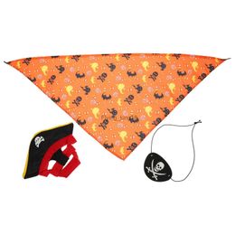 Cat Costumes Pet Cat Bandana Pirate Hat Kit Caps Costume Decorative The Gift Dog Party Favors Halloween Clothing Scarf HKD230921