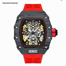 Milles Watch Richardmill Watches Richads Mile Richar Miller New Tiktok Net Red Same Hollow Out Mechanical Mens Fashion Trend Limited Edition