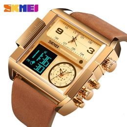 Other Watches Skmei Top Brand 3 Time Sports Mens Military Back Light Chrono Digital Wristwatch Alarm Date Clock Reloj Hombre 230921
