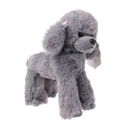 Plush Dolls Plush Toys Dogs Poodle High Simulation Children Gifts Doll Stuffed Lovely Scarf 230921