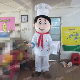 Halloween Chef Mascot Costume High quality Cartoon Character Outfits Christmas Carnival Dress Suits Adults Size Birthday Party Outdoor Outfit