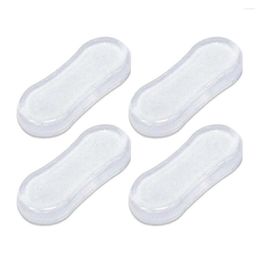 Toilet Seat Covers 4Pcs/set Bumper Mute Anti-collision Universal Silicone Transparent Buffer Gasket Home Bathroom Hardware Supplies