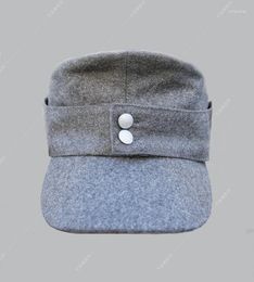 Berets REPRO WWII GERMAN ARMY EM PANZER M43 M1943 FIELD WOOL CAP GREY IN SIZES Reenactment Military