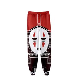 Anime Spirited Away No Face Man 3D print Joggers Pants Men Women Funny Cartoon Sweatpants Sports Fitness Loose Hip Hop Trousers218a