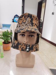 Berets Military REPRO WWII GERMAN ARMY M43 FALL CAMO Camouflage HAT FIELD CAP