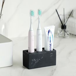 Toothbrush Holders Electric Toothbrush Holder Black Bathroom Organizer Tooth Brush Holder Toothbrush Bathroom Tool Toothpaste Storage Rack White 230921