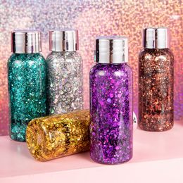 Body Glitter Eye Glitter Nail Hair Body Face Glitter Gel Art Flash Heart Loose Sequins Cream Festival Glitter Decoration Party Festival 230921