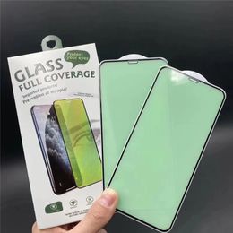 9H Eye Protection Green Light Tempered Glass For iPhone 15 14 13 12 Pro Xs Max Xr Full Cover Cell Phone Samsung Galaxy M30 A40S A50 Screen Protector Glass with retail box