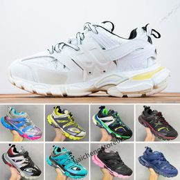 Luxury designer track and field 3.0 sneakers man platform casual shoes white black net nylon printed leather sports shoes triple s belts without boxes 36-45 L2