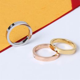 Love Screw Ring Engagement Rings for Men and Women Classic Luxury Designer Jewlery246p