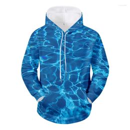 Men's Hoodies 3D Colorful Graphic Print Long Sleeve Hooded Pullover For Men Hip Hop Sweatshirts Casual Outdoor Male Sports Apparel