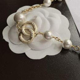 2023 Designer Beaded Necklaces Fashion luxury jewelry bow necklace fashion jewelry party gift267I