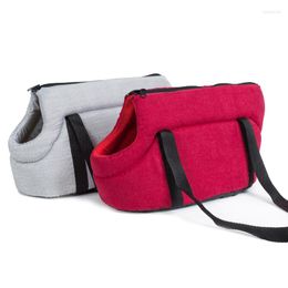 Dog Carrier Soft Warm Cotton Cat Shoulder Bag Portable Pet Handbag Comfortable Travel For Small Drop