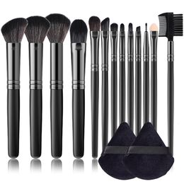 Makeup Brushes Tools 13 Pcs Set with Podwer Puff Foundation Blush Powder Eyeshadow Lip Blending brush beauty tool Cosmetic 230922